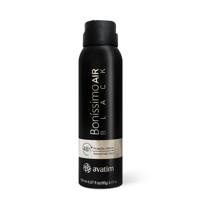 Desodorante Aerossol Antitranspirante Boníssimo Black 150ml Original Avatim | 48h Proteção | Envio Imediato