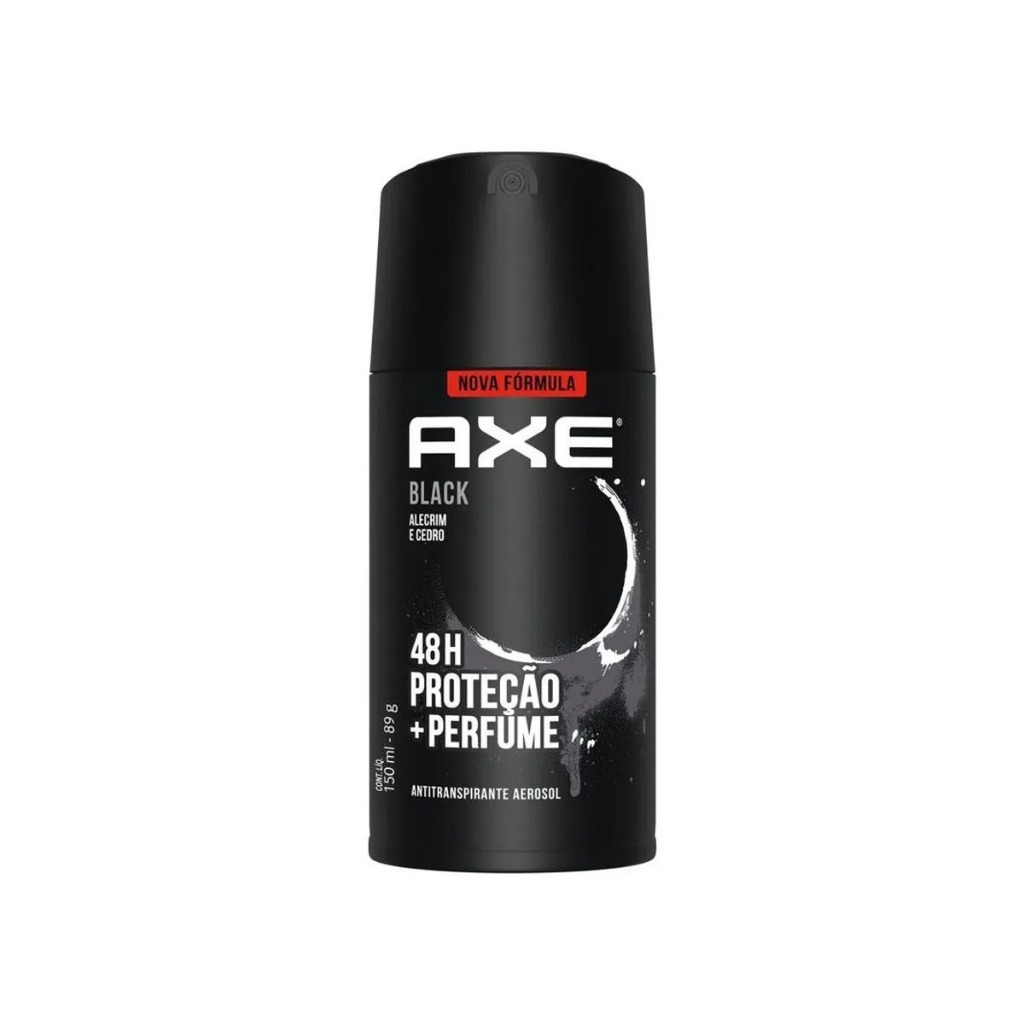 Desodorante Antitranspirante Axe Aerossol Black 48h Com 150ml
