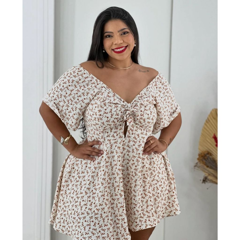 Macaquinho PLUS SIZE Short Saia Feminina Cores Variadas super confortáveis e leves qualidade e durabilidade