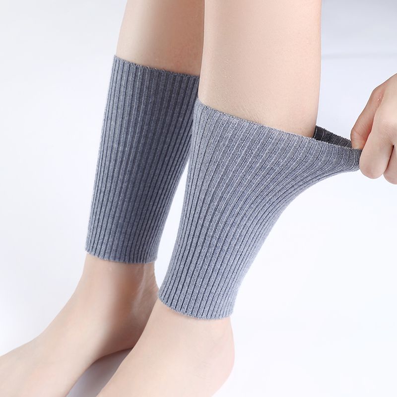 Cashmere outono inverno proteção de tornozelo masculino feminino meias esportes proteção contra frio proteção contra cal