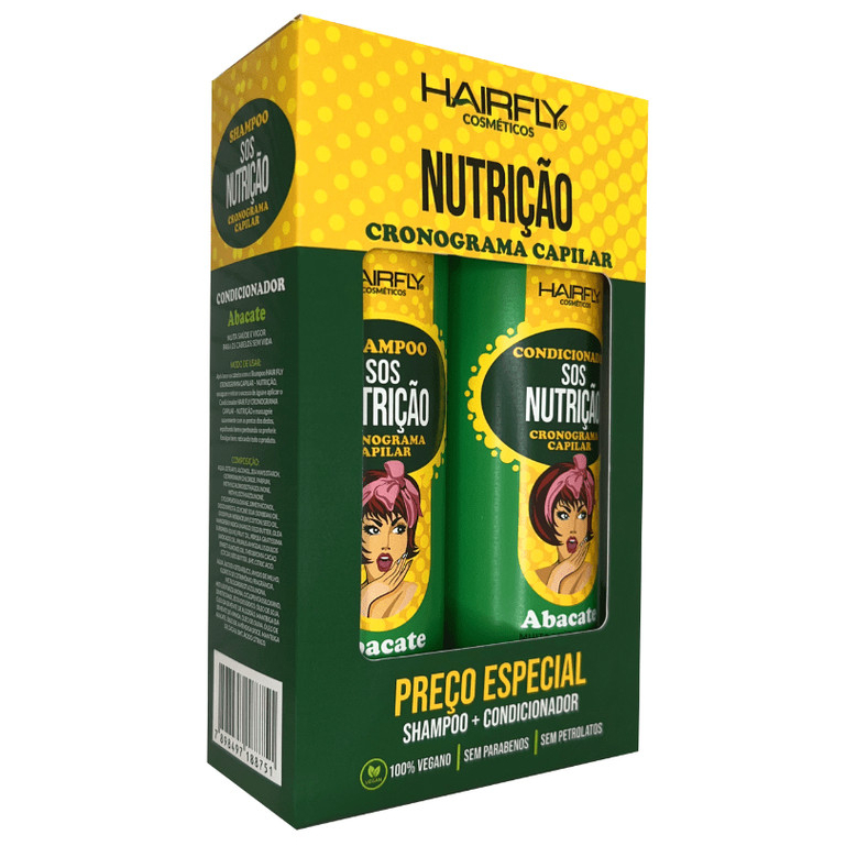 BOX SOS Cronograma Capilar Nutrição Hair Fly 600ml