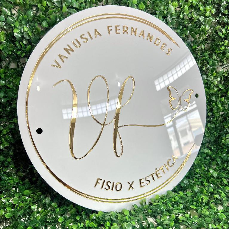 Logo em Acrílico Espelhado Base 2mm e Cores Rose, Dourado, Prata, Bronze, Pink, Vermelho, Azul