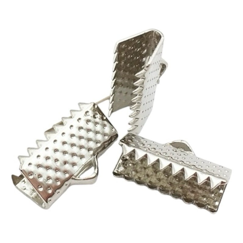 Terminal para Bijuterias Atacado 13x6mm Cores Dourado e Prata - 100 a 240 Peças