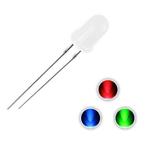50 Peças Led 5mm Rgb Automático Rápido Difuso Leitoso K1698