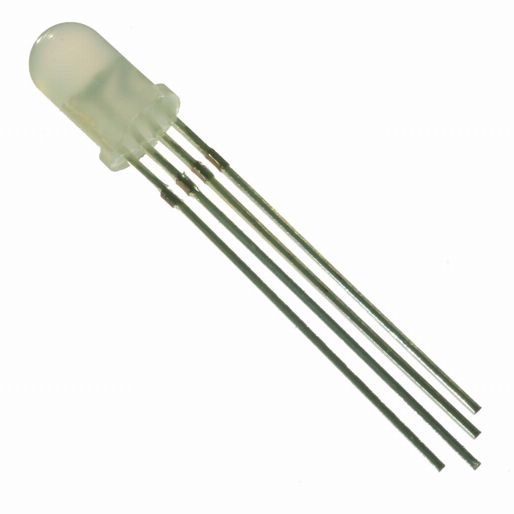 10 * Led RGB 5mm Difuso Leitoso Catodo Comum 4 Terminais