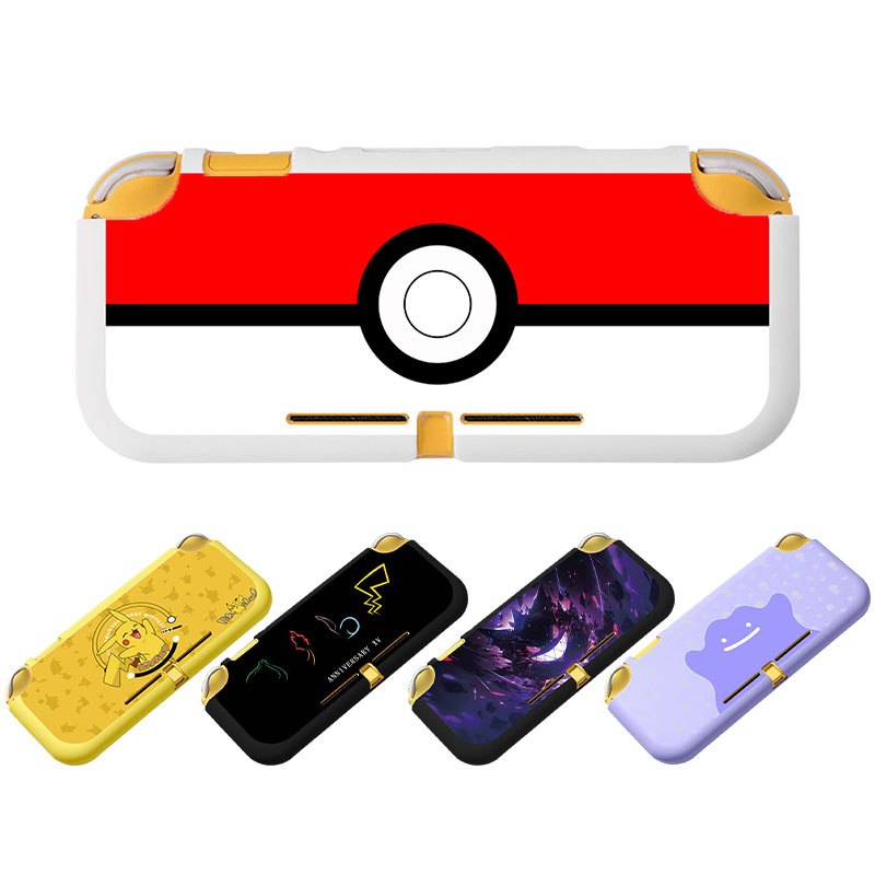 Capa De Silicona Flexível Para Nintendo Switch Lite Consola De Jogos Skin Shell Pokeball Tema Protetora Case Acessórios