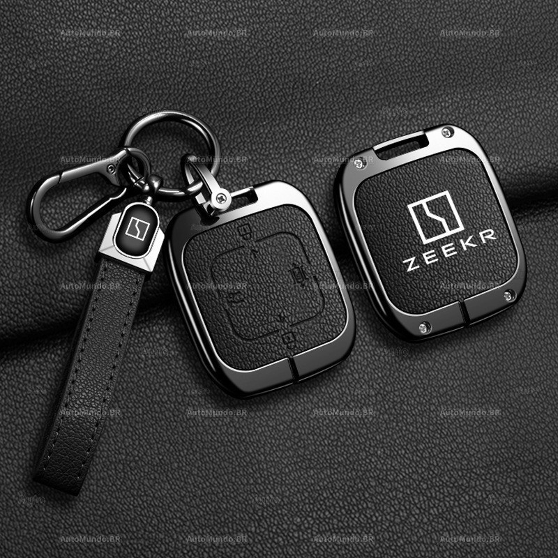 Capa Protetora para Chave de Carro para ZEEKR 7X 001 009 MIX X 2021 2022 2023, Porta-Chaves Sem Chave A QMUA