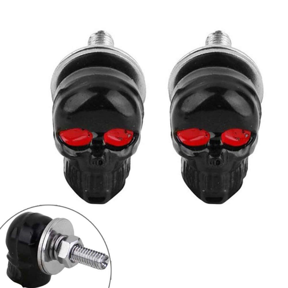 2Pcs Parafusos de Fixação de Placa de Caveira para Motocicleta Carro Caminhão Auto RJQA
