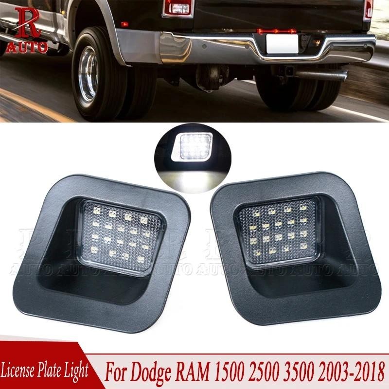 R-Auto 2 Pçs LED Luz Da Placa De Licença Traseira Lâmpada Estilo Do Carro Para Dodge RAM 1500 2500 3500 2003 2004 2005 2