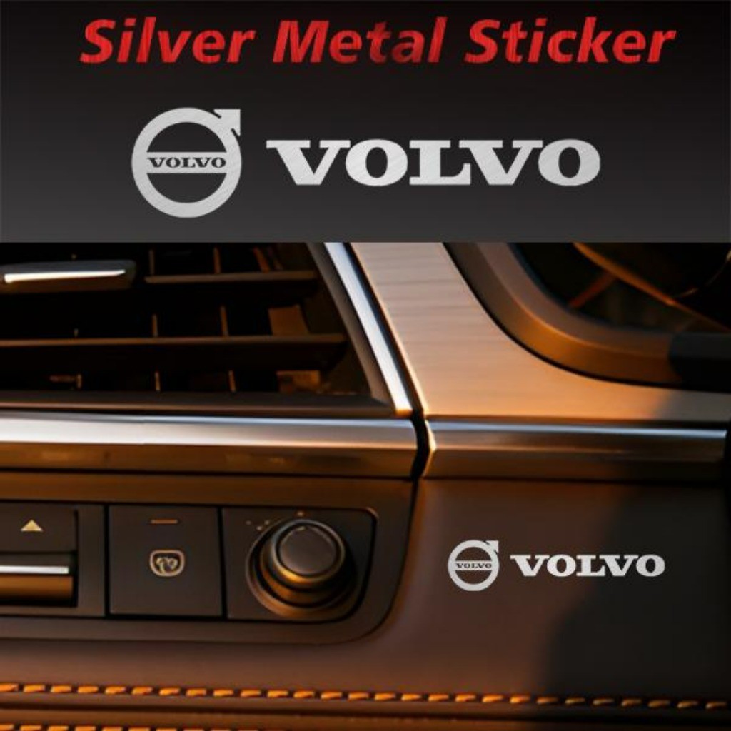 Kit 10 Peças 3D Sticker Metal Emblema Automotivo Acessórios Automotivos For Volvo XC60 XC90 XC40 C30 V40