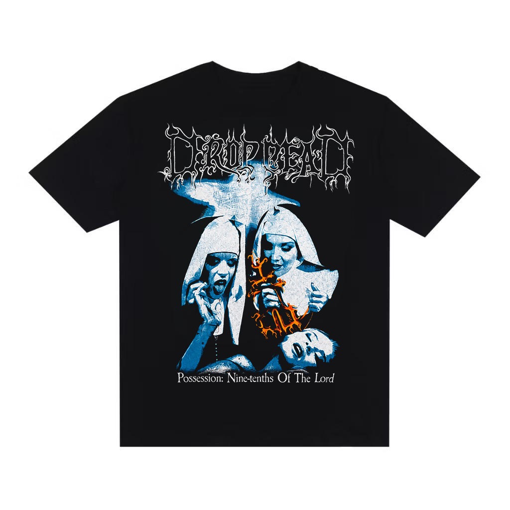 Camiseta Streetwear Camisa Oversized Swag Gótica Alternativa Opium Core Estilosa Premium Freiras Rock Punk Larga