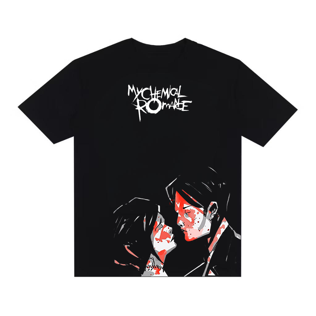 Camiseta Streetwear Camisa Over Rock Banda My Chemical Romance Estilosa Emo Punk Gótico Alternativo Y2K Opium Core Swag