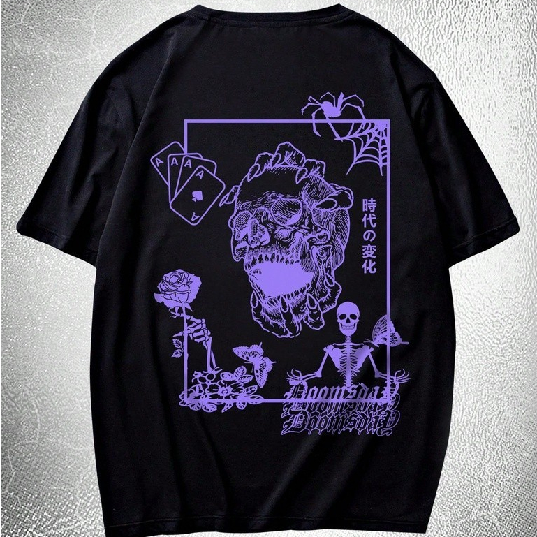 Camiseta Camisa Básica Masculina Streetwear Punk 100% Algodão