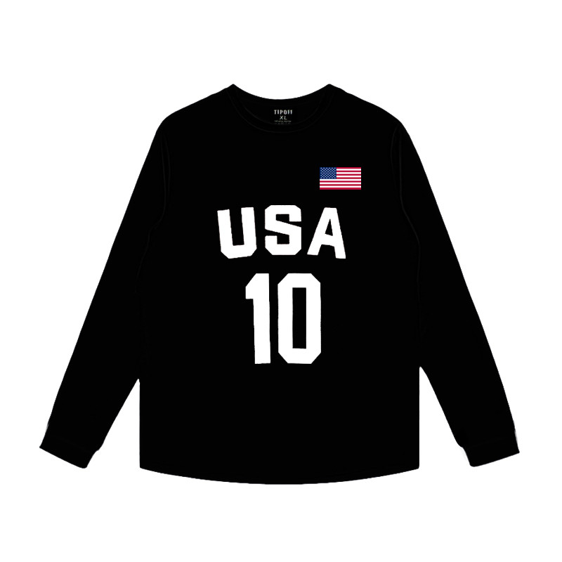 T TIP-OFF Americano EUA Masculino Basquete Seleção Nacional Treinamento de Basquete Uniforme de Competição Americano Sol