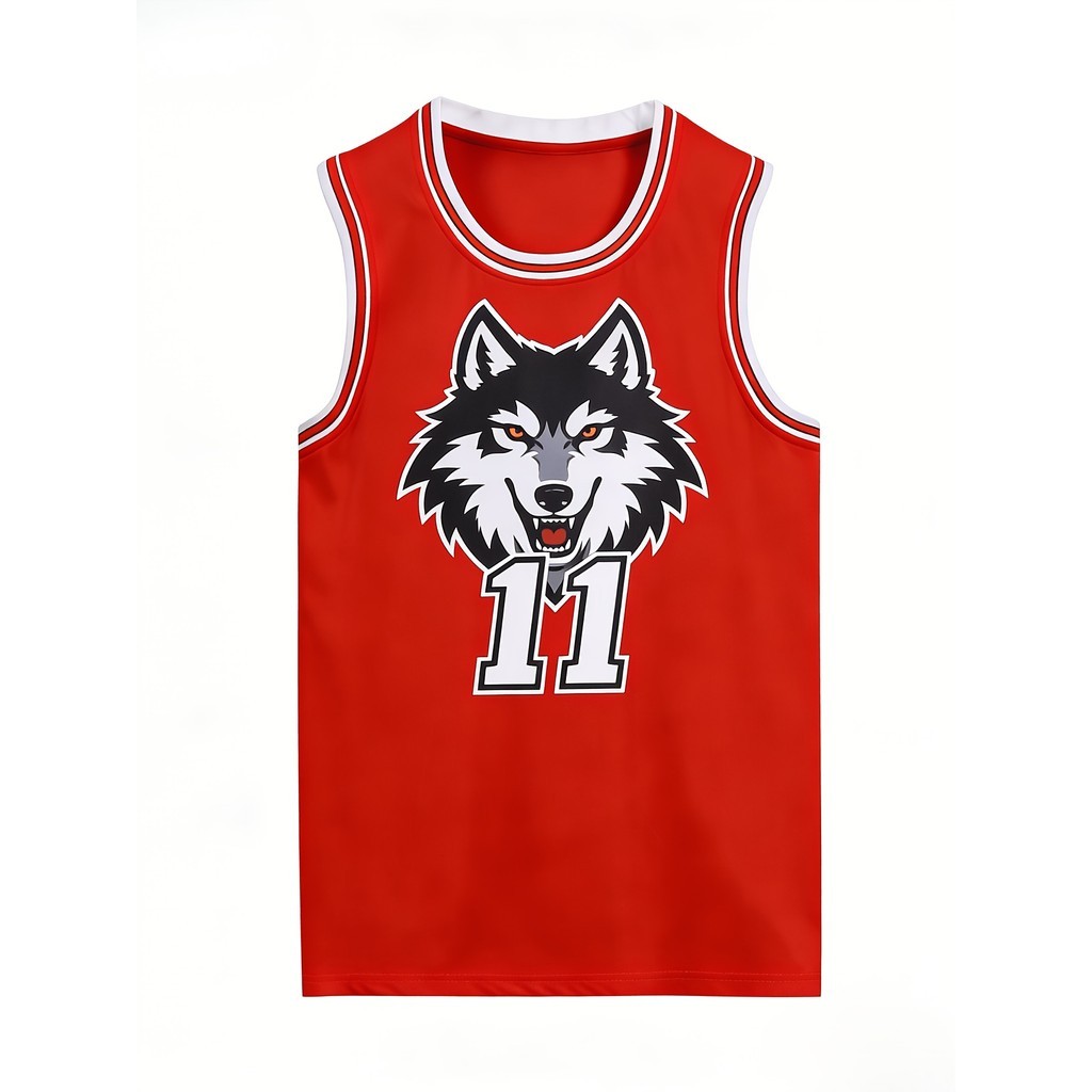 Novo Estilo Vermelho No. 11 Colete de Basquete Uniforme de Competição de Basquete Americano Colete Esportivo de Basquete
