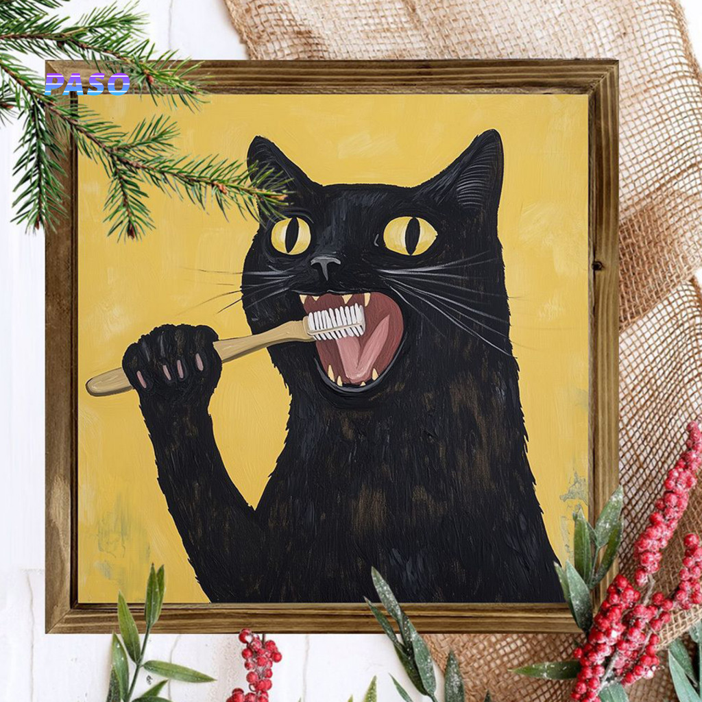 Rustic Wooden Picture Frame Farmhouse Style Tabletop Double-layer Wood Wall Art Santa Ghost Cat Christmas Halloween Deco