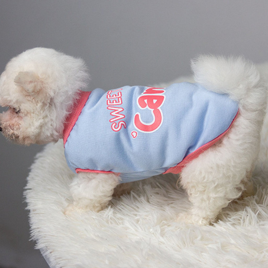 Pet Vest Round Neck Dog Shirts Breathable Letter Print for Small Pets Summer Cool Puppy Clothing for Southeast Asian Buy