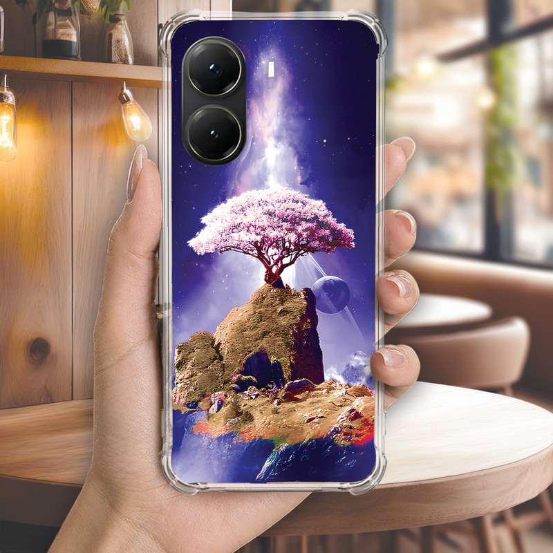 Capa Capinha REDMI NOTE 14 PRO PLUS 13 12 TURBO 11 10 10S 9T 9S Anti-impacto Personalizada paisagem ARVORE (4122)