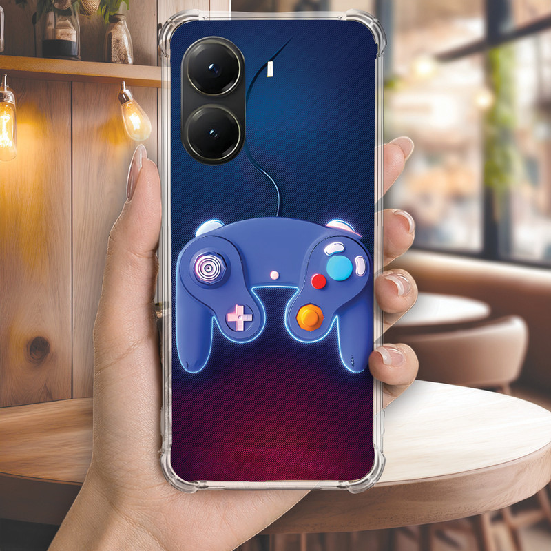 Capa Capinha REDMI NOTE 14 PRO PLUS 13 12 TURBO 11 10 10S 9T 9S Anti-impacto Personalizada gamer GAME CUBE (4134)