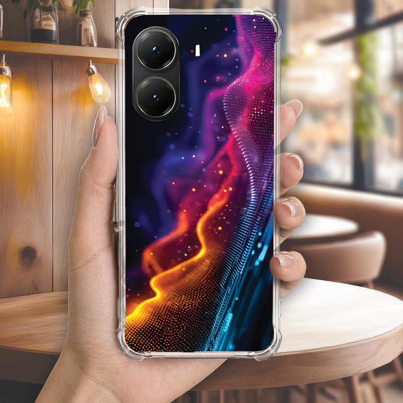 Capa Capinha REDMI NOTE 14 PRO PLUS 13 12 TURBO 11 10 10S 9T 9S Anti-impacto Personalizada cyber NEON matrix (4269)