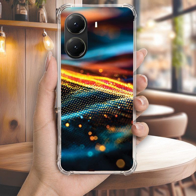 Capa Capinha REDMI NOTE 14 PRO PLUS 13 12 TURBO 11 10 10S 9T 9S Anti-impacto Personalizada cyber dark GLOW (4248)