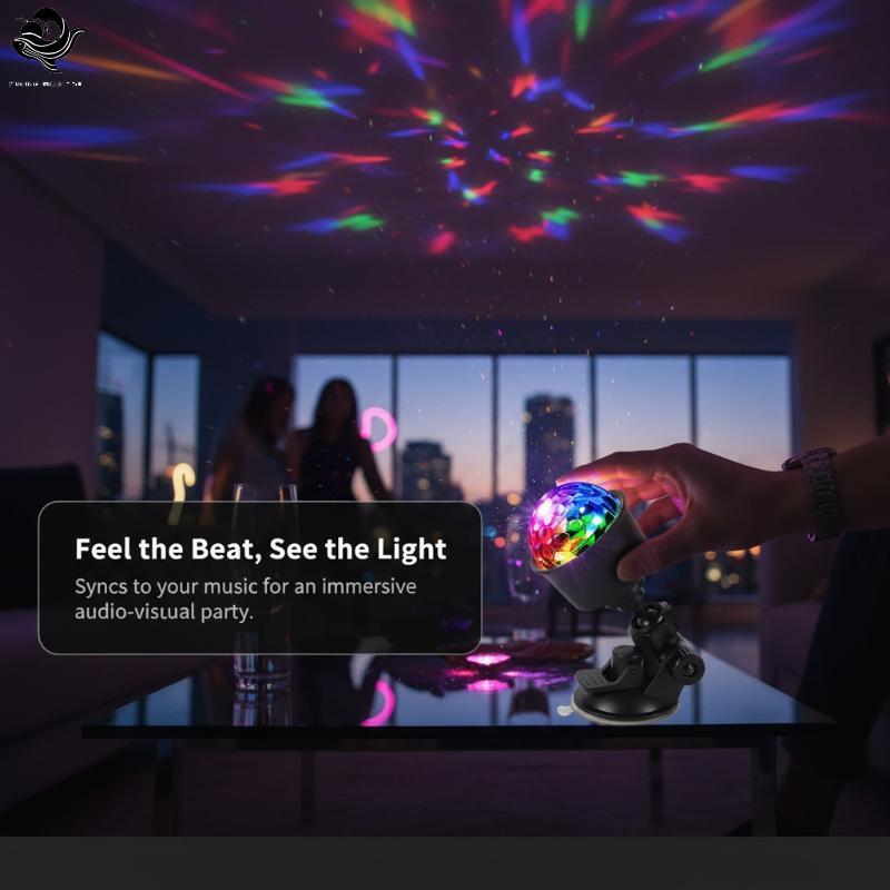 PFG USB Car Ambient Light Ferramenta De Instalação Sem Ventosa 360 ° Luz RGB De Cabeça Ajustável Para Decoração De Viage