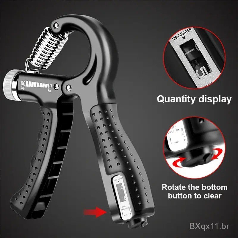 SG Grippers Strength Trainer - Hand Grip Strengthener with Counting Adjustable and Adjustable Resistance 10-60KG - Forea