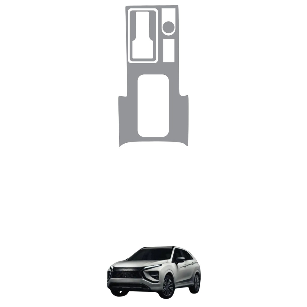 Película PPF Proteção Kit Console Central Mitsubishi Eclipse Cross HPE-S 4X4 2025 2026 2027 Transparente TPU Anti Risco