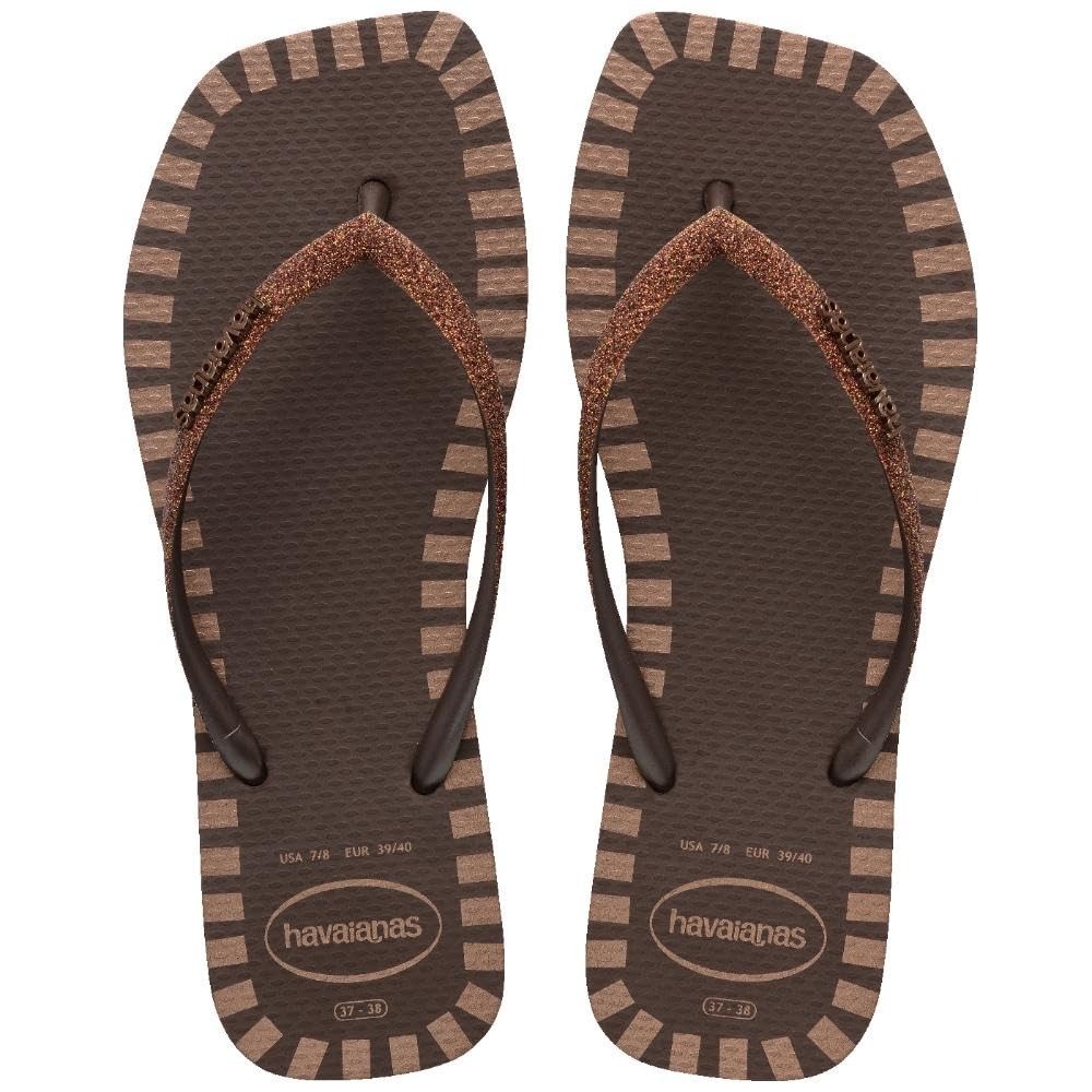 Chinelo Havaianas Slim Square Glitter Contour Original