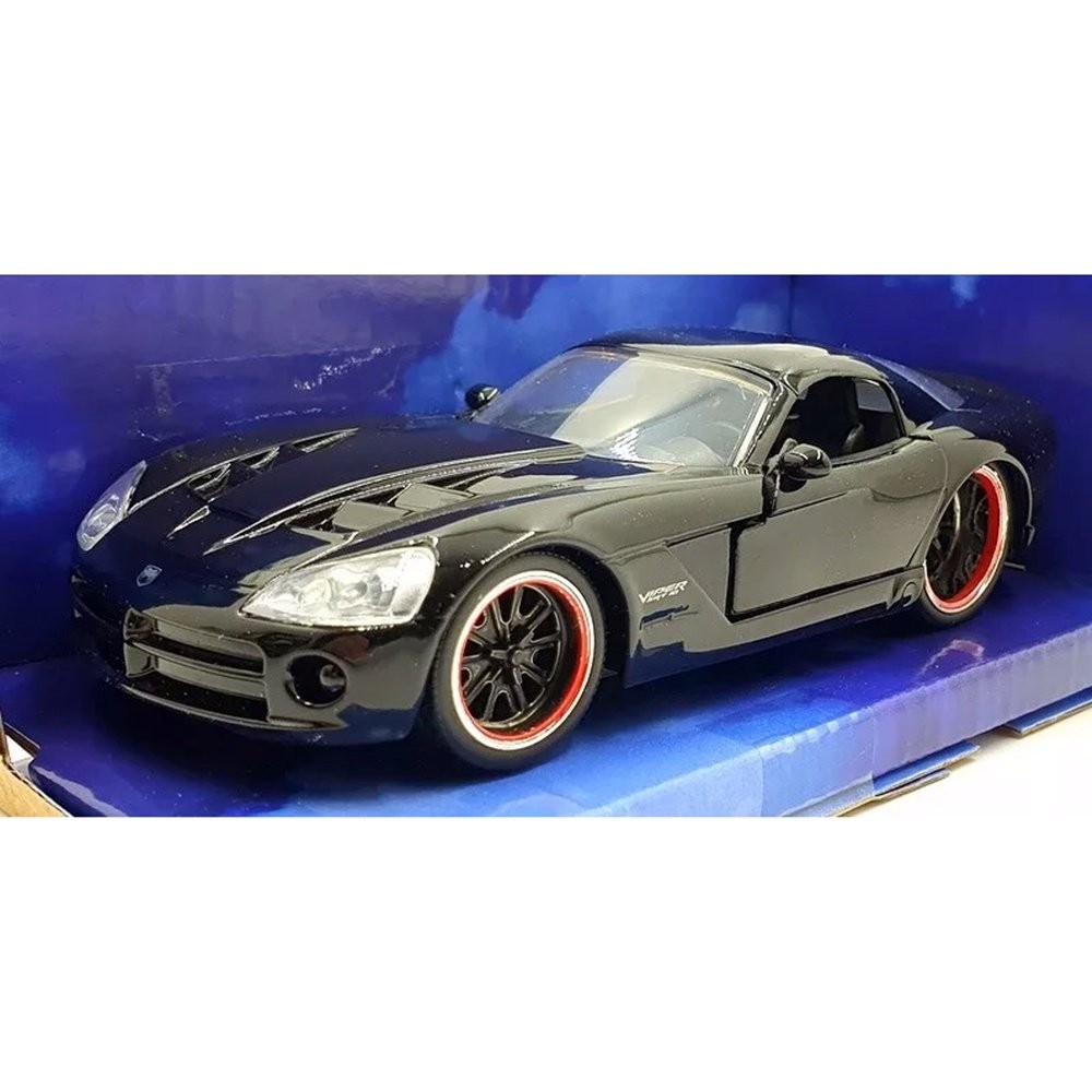 Miniatura Carro Dodge Viper SRT 10 Letty (2001) - Velozes e Furiosos - Preto - 1:32 - Jada Toys