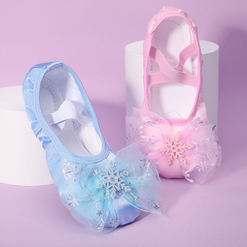Cute Princess Dance Shoes for Children's Women Soft Sole Ballet Dance  for Girls Flat Bottom Cat Claw