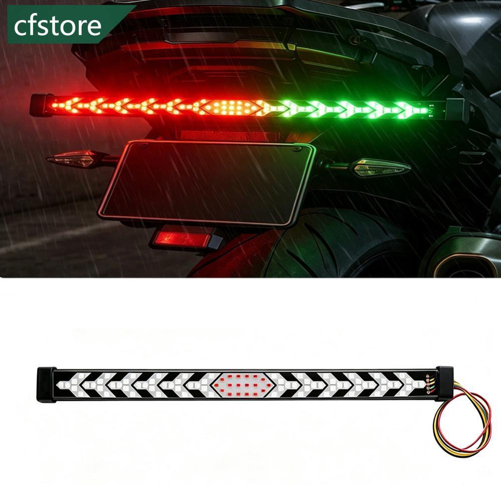 CFSTORE 12-24V 30cm Motocicleta Sequencial LED Osso De Peixe Estilo Cauda Faixa De Luz Para Pickup Truck E-Multi-Color S