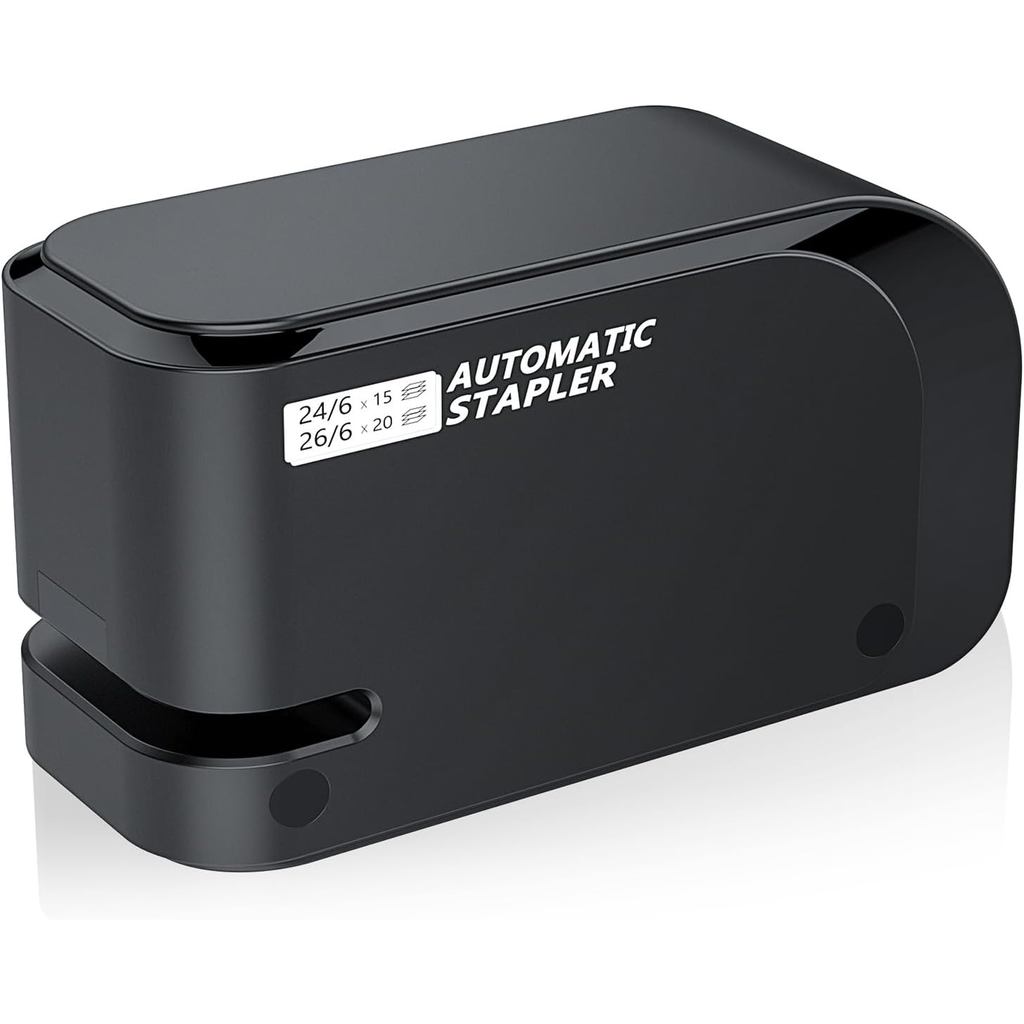 Automatic Stapler - Compatible with 24/6 and 26/6 Staples - Electric Stapling for Office and Home - 25-Sheet Capacity -