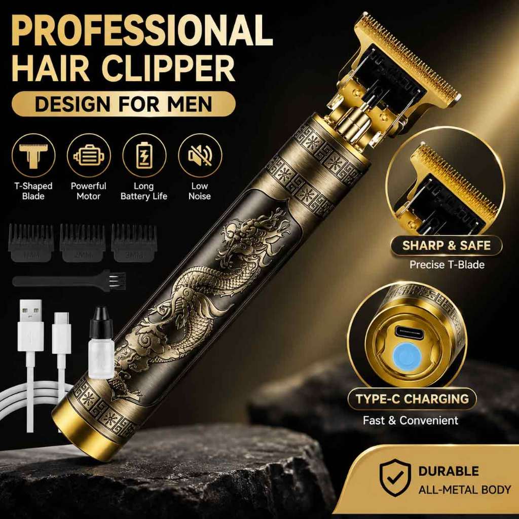 Professional Electric Random Designer Men's Beard Hair Clipper