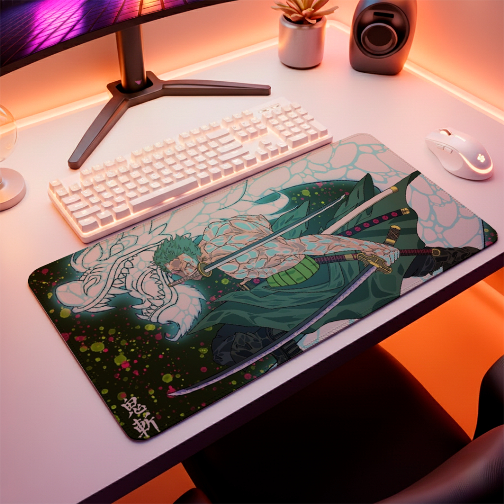 Mouse Pad Speed Gamer Liso Sem Relevos Com Bordas Costuradas Base Antiderrapante E Perssonalização Profissional De Anime