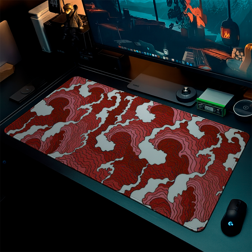Mouse Pad Speed Gamer Com Base Antiderrapante E Bordas Costuradas Profissional Com Estampa REDWave