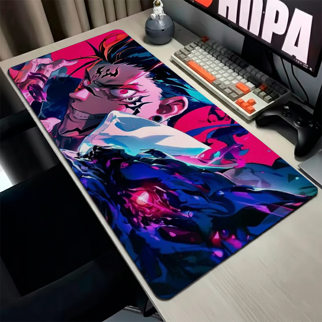 Mouse Pad Speed Gamer Antiderrapante Liso Sem Relevos Com Bordas Costuradas E Perssonalização Profissional De Anime