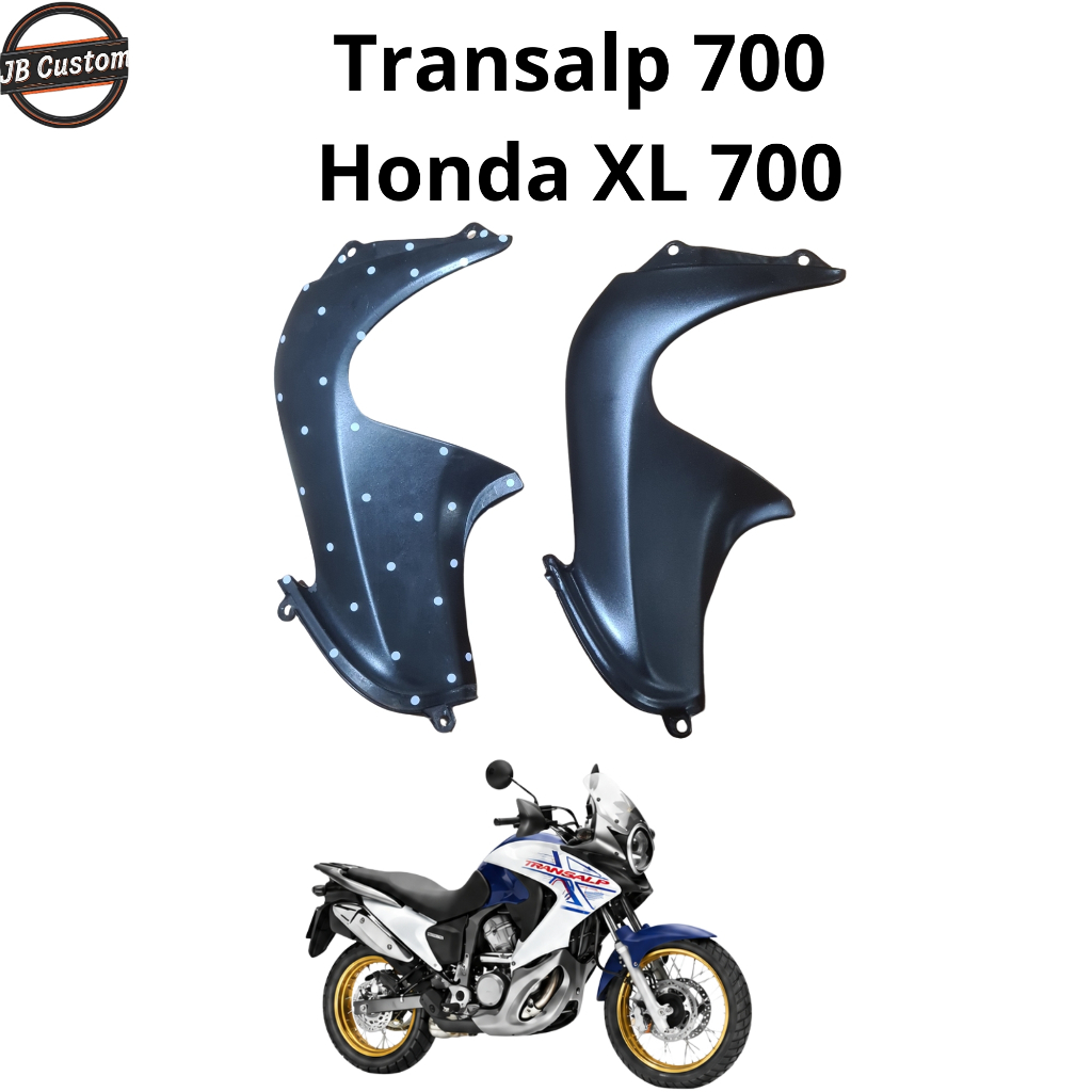 Acabamento Meio da Asa Lateral do Tanque Transalp 700 Honda XL 700