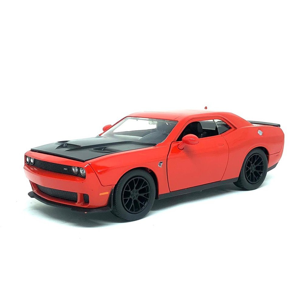 Miniatura Carro Dodge Challenger SRT Hellcat (2015) - Laranja - 1:24 - Jada Toys
