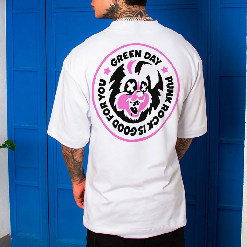Camiseta Oversized Camisa StreetWear Punk Rock is Good Envio Imediato Malhão Premium OVER-293