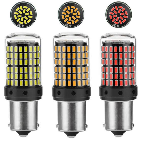 LAMPADA LED ZAFIRA RÉ FREIO SETA 1156 1157 AMARELO/BRANCO/ VERMELHO