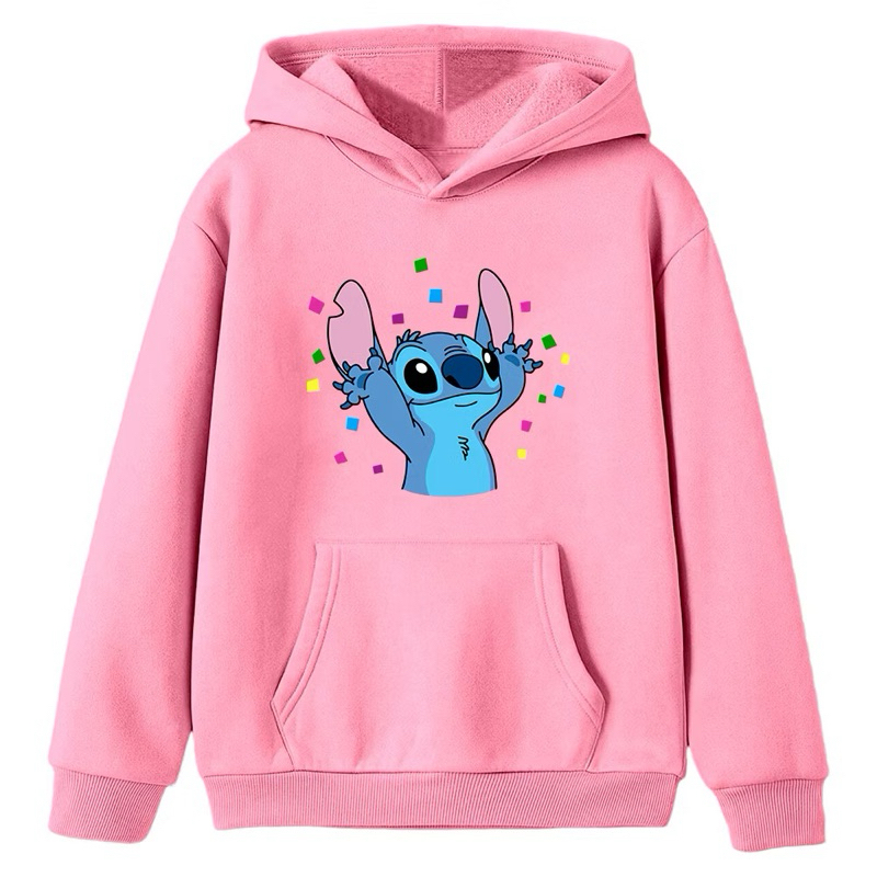 Moletom Infantil Stitch com Capuz  | Blusa de Frio Unissex Confortável
