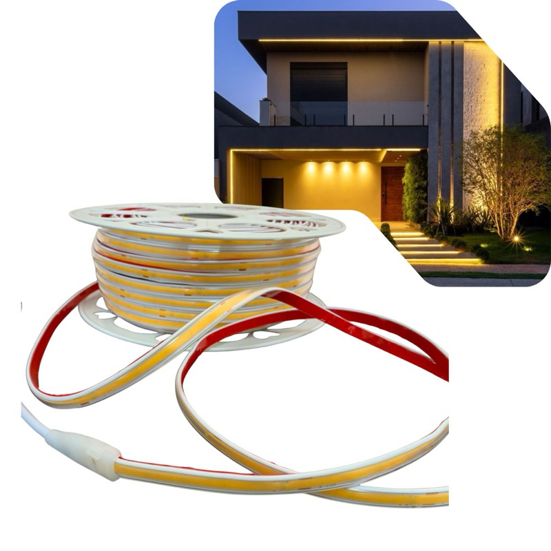 FITA LED COB 320LED/M 12W/M IP65 1200LUMENS/M IRC90 110V OU 220V 5 a 20 METROS