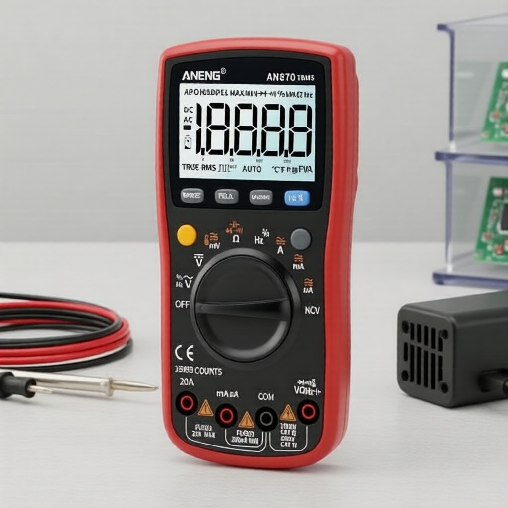 Conjunto Multímetro Digital HM-2090 Pro com Capacitância, Frequência, PWM e Temperatura, Ferramenta Portátil para
