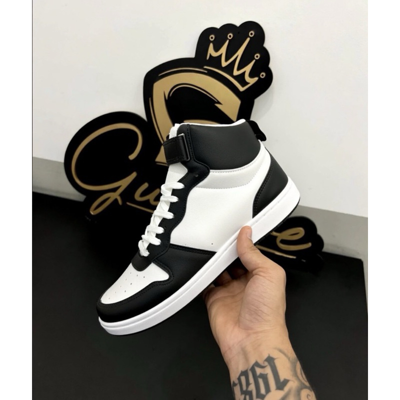 Tênis BRH Mid Masculino Casual Versátil High Top | Preto Branco, Azul Royal, Vermelho e Azul Marinho  ENVIO RÁPIDO