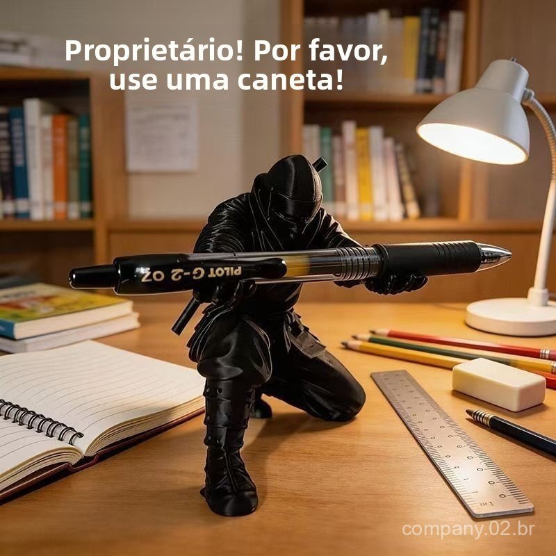 3D Printed ninja pen holder ornament, creative desktop decoration, personalized creative gift, cool figurine model