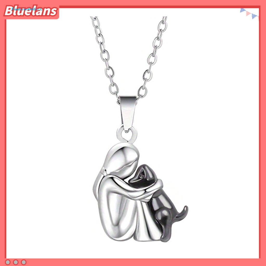 Dog Mom Necklace Pendant and Woman Puppy Hug Jewelry Gift for Pet Lovers Cat Owners Heartwarming Lover Accessory Southea