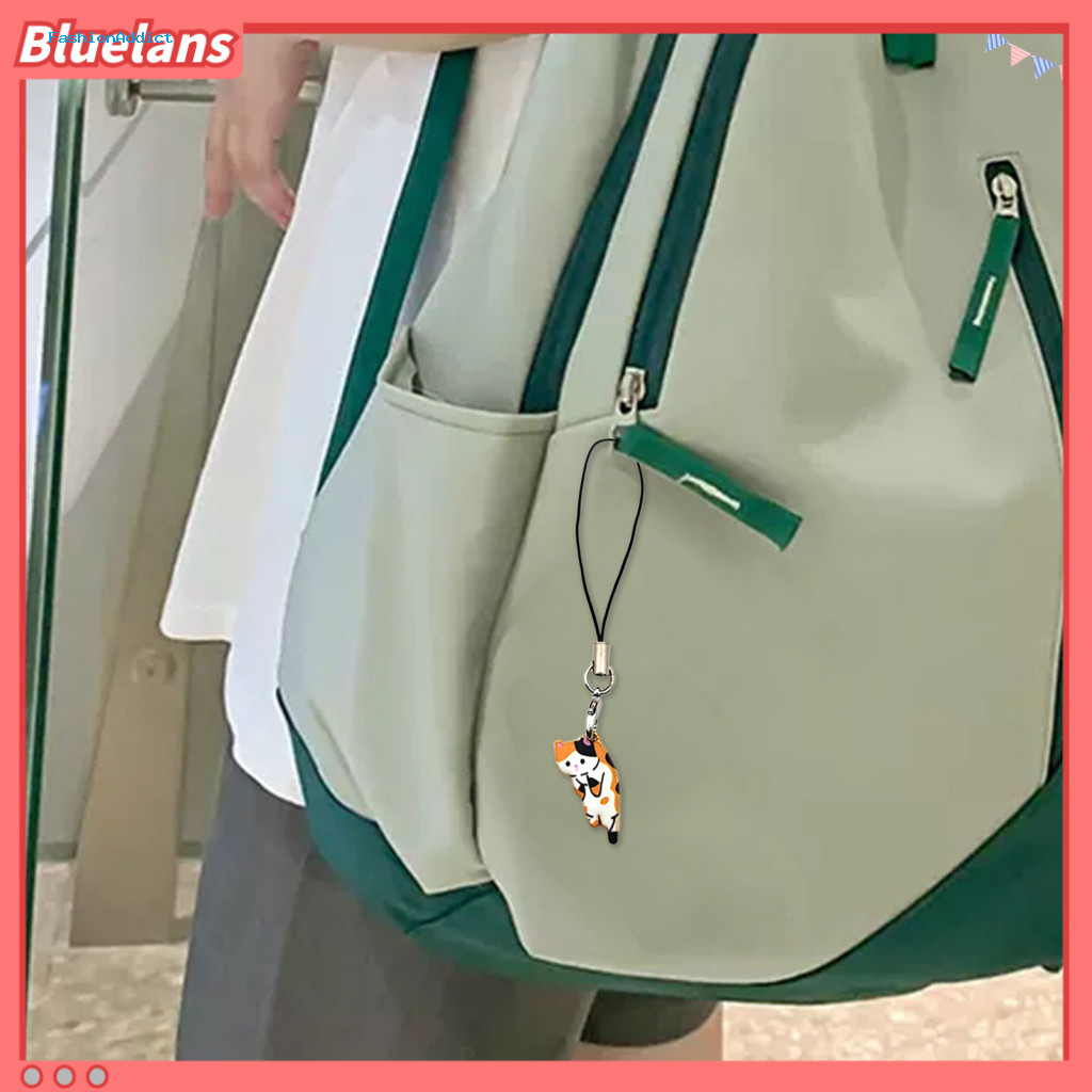 Cat Lover Keychain Cute Pendant Lanyard for Phone Case Bag Cartoon Charm Accessory Perfect Gift for Girlfriend Mother Si