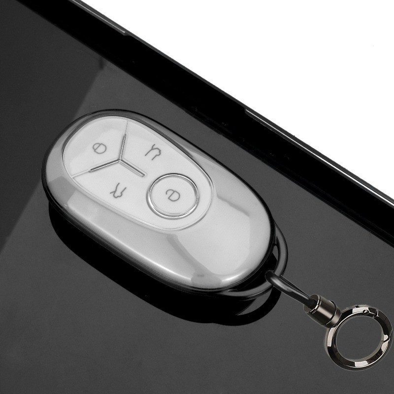 Capa protetora de silicone macio e fosco para controle remoto sem chave Geely EX2 EX2 Pro, adequada para chaves de veícu