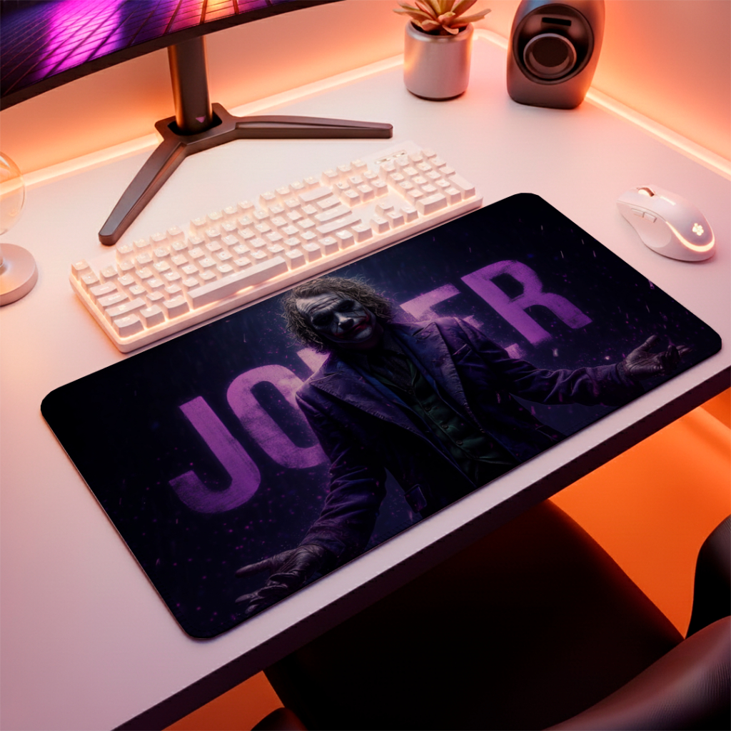 Mouse Pad Profissional Antiderrapante Speed Gamer Com Bordas Costuradas E Perssonalização De Vilão